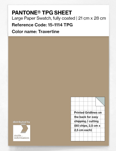 PANTONE® TPG SHEET 15-1114 TPG Travertine