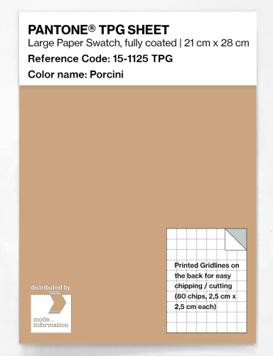 PANTONE® TPG SHEET 15-1125 TPG Porcini