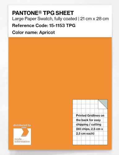 PANTONE® TPG SHEET 15-1153 TPG Apricot