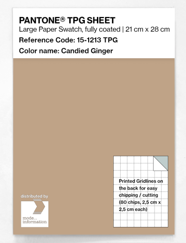 PANTONE® TPG SHEET 15-1213 TPG Candied Ginger