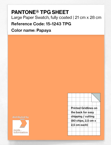 PANTONE® TPG SHEET 15-1243 TPG Papaya