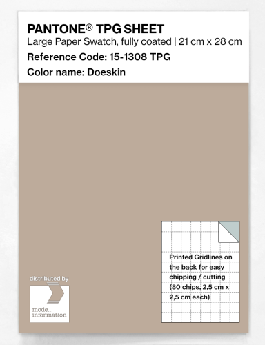 PANTONE® TPG SHEET 15-1308 TPG Doeskin