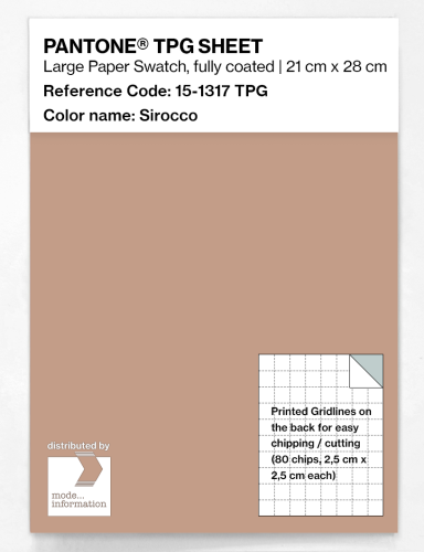 Product image of the product “PANTONE® TPG SHEET 15-1317 TPG Sirocco ”