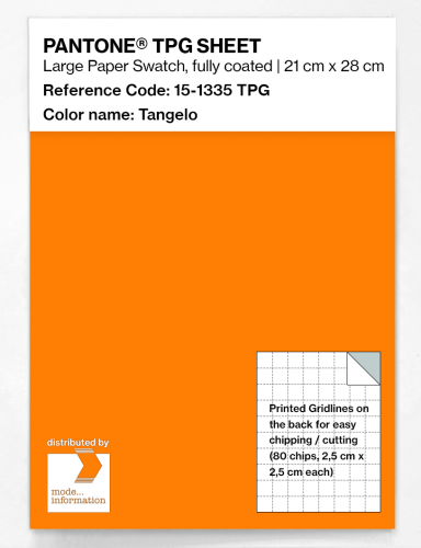 PANTONE® TPG SHEET 15-1335 TPG Tangelo