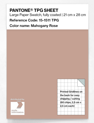 Artikelbild des Artikels “PANTONE® TPG SHEET 15-1511 TPG Mahogany Rose “
