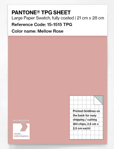 Product image of the product “PANTONE® TPG SHEET 15-1515 TPG Mellow Rose ”