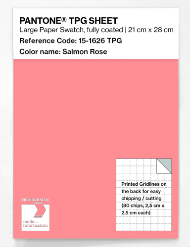 PANTONE® TPG SHEET 15-1626 TPG Salmon Rose