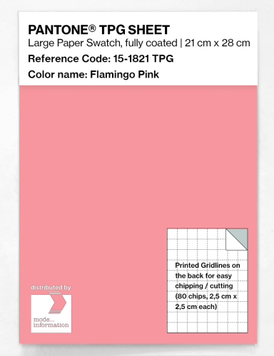 Product image of the product “PANTONE® TPG SHEET 15-1821 TPG Flamingo Pink ”