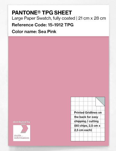 Product image of the product “PANTONE® TPG SHEET 15-1912 TPG Sea Pink ”