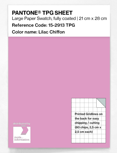 PANTONE® TPG SHEET 15-2913 TPG Lilac Chiffon