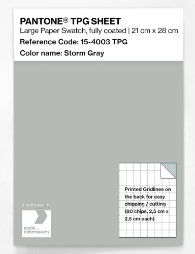 Artikelbild des Artikels “PANTONE® TPG SHEET 15-4003 TPG Storm Gray “