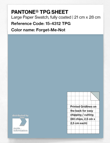 PANTONE® TPG SHEET 15-4312 TPG Forget-Me-Not