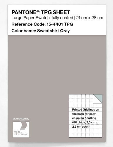 Artikelbild des Artikels “PANTONE® TPG SHEET 15-4401 TPG Sweatshirt Gray “