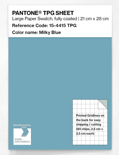 Product image of the product “PANTONE® TPG SHEET 15-4415 TPG Milky Blue ”