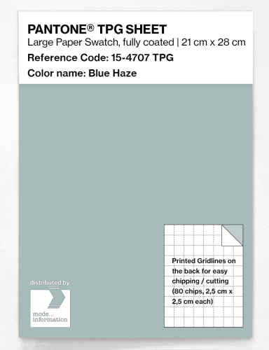 PANTONE® TPG SHEET 15-4707 TPG Blue Haze