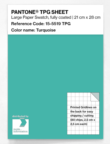 PANTONE® TPG SHEET 15-5519 TPG Turquoise