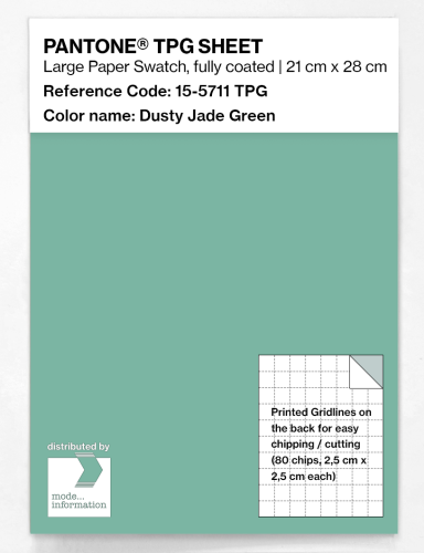 Product image of the product “PANTONE® TPG SHEET 15-5711 TPG Dusty Jade Green ”
