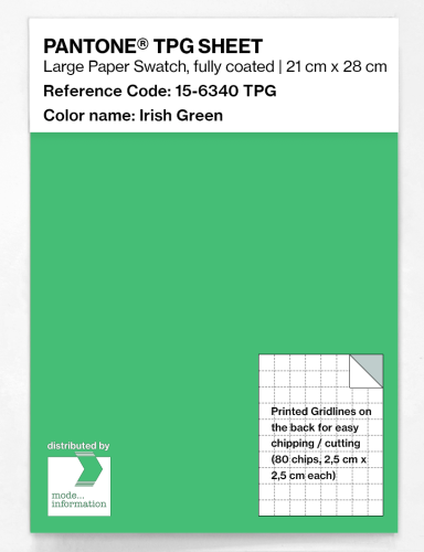 Product image of the product “PANTONE® TPG SHEET 15-6340 TPG Irish Green ”