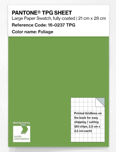 Product image of the product “PANTONE® TPG SHEET 16-0237 TPG Foliage ”