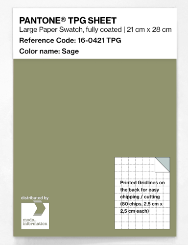 Product image of the product “PANTONE® TPG SHEET 16-0421 TPG Sage ”