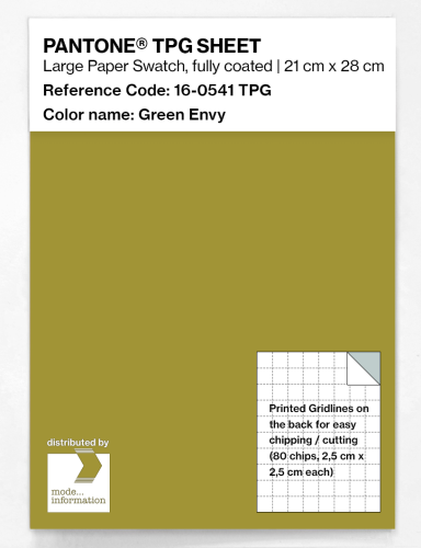 PANTONE® TPG SHEET 16-0541 TPG Green Envy