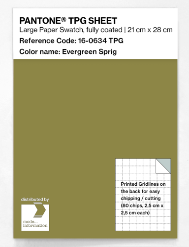 Product image of the product “PANTONE® TPG SHEET 16-0634 TPG Evergreen Sprig ”