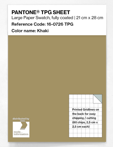 Artikelbild des Artikels “PANTONE® TPG SHEET 16-0726 TPG Khaki “