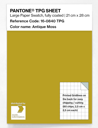 Artikelbild des Artikels “PANTONE® TPG SHEET 16-0840 TPG Antique Moss “