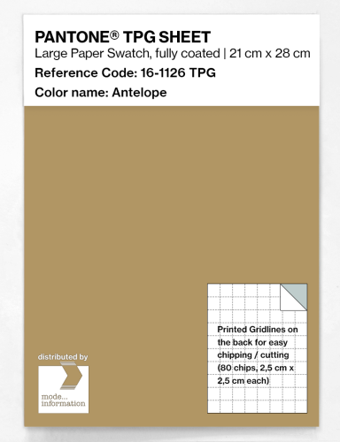 PANTONE® TPG SHEET 16-1126 TPG Antelope