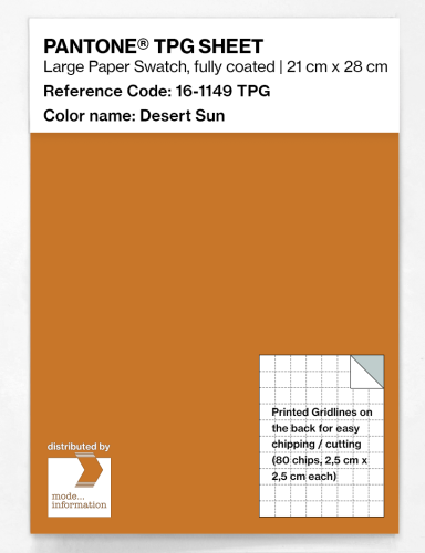 PANTONE® TPG SHEET 16-1149 TPG Desert Sun