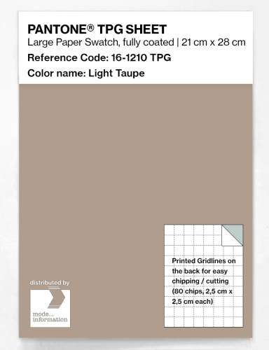 PANTONE® TPG SHEET 16-1210 TPG Light Taupe