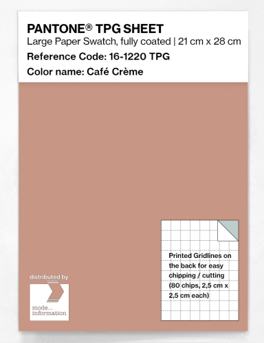 PANTONE® TPG SHEET 16-1220 TPG Café Crème