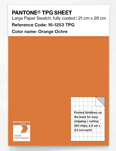 Product image of the product “PANTONE® TPG SHEET 16-1253 TPG Orange Ochre ”
