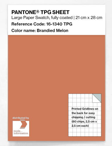 PANTONE® TPG SHEET 16-1340 TPG Brandied Melon