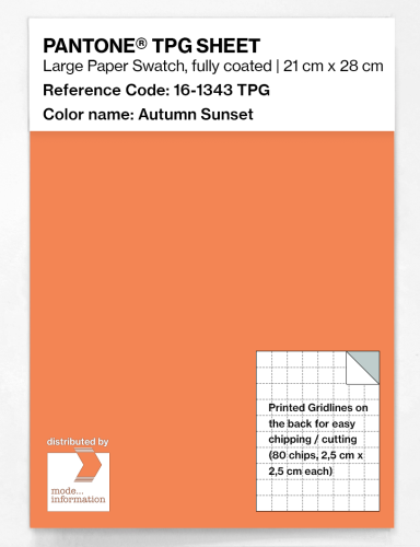 PANTONE® TPG SHEET 16-1343 TPG Autumn Sunset