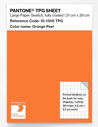 PANTONE® TPG SHEET 16-1359 TPG Orange Peel