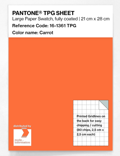 PANTONE® TPG SHEET 16-1361 TPG Carrot