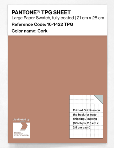 Product image of the product “PANTONE® TPG SHEET 16-1422 TPG Cork ”