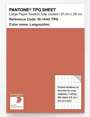 Product image of the product “PANTONE® TPG SHEET 16-1440 TPG Langoustino ”