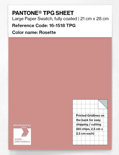 Product image of the product “PANTONE® TPG SHEET 16-1518 TPG Rosette ”