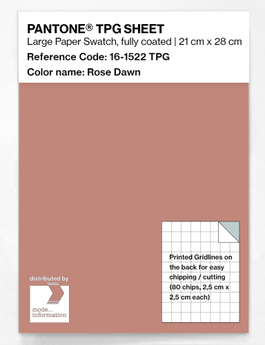 PANTONE® TPG SHEET 16-1522 TPG Rose Dawn