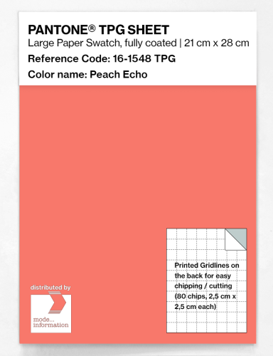 PANTONE® TPG SHEET 16-1548 TPG Peach Echo
