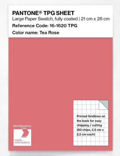PANTONE® TPG SHEET 16-1620 TPG Tea Rose
