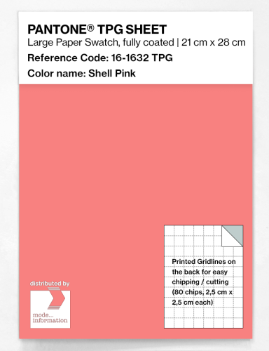 PANTONE® TPG SHEET 16-1632 TPG Shell Pink