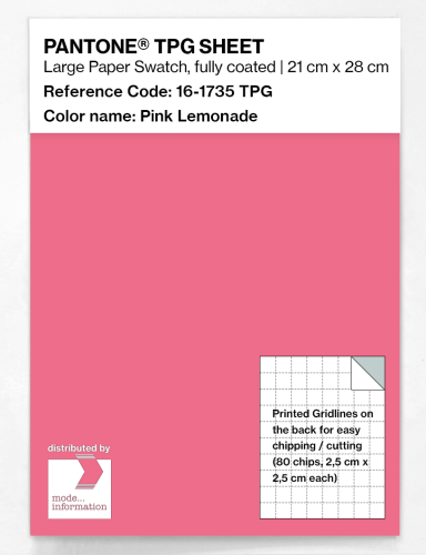Product image of the product “PANTONE® TPG SHEET 16-1735 TPG Pink Lemonade ”