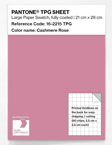 Product image of the product “PANTONE® TPG SHEET 16-2215 TPG Cashmere Rose ”