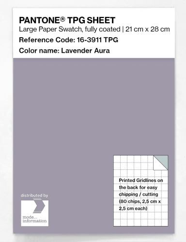 PANTONE® TPG SHEET 16-3911 TPG Lavender Aura