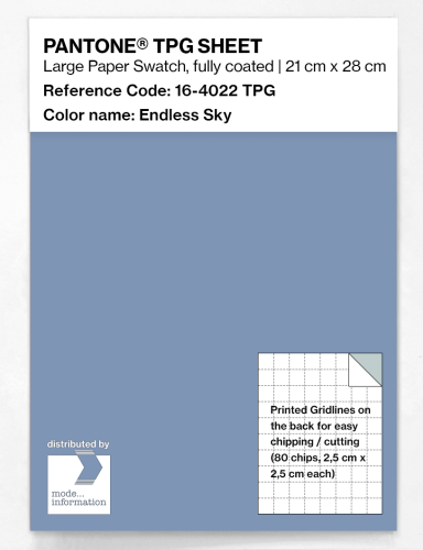 PANTONE® TPG SHEET 16-4022 TPG Endless Sky