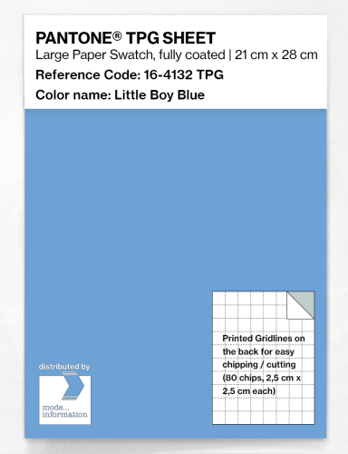 PANTONE® TPG SHEET 16-4132 TPG Little Boy Blue