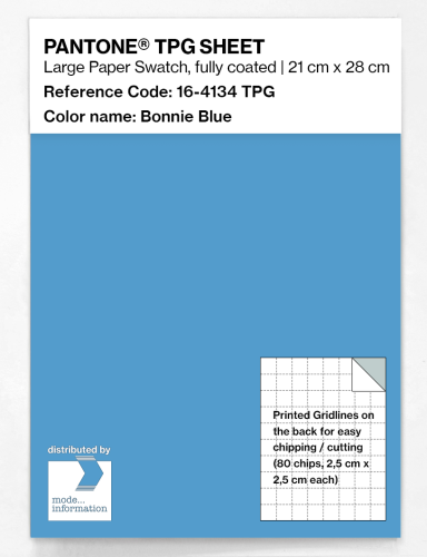PANTONE® TPG SHEET 16-4134 TPG Bonnie Blue